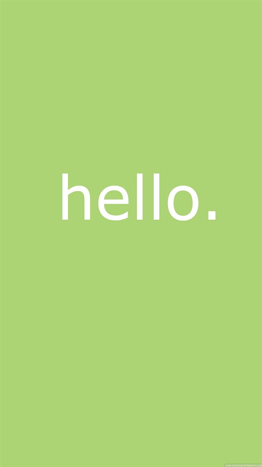 Simple Hello Message Background iPhone 8, Simple Word HD phone wallpaper