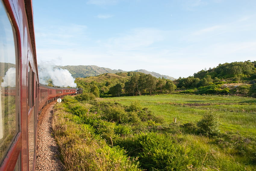 Natur, Eisenbahn, Zug HD-Hintergrundbild