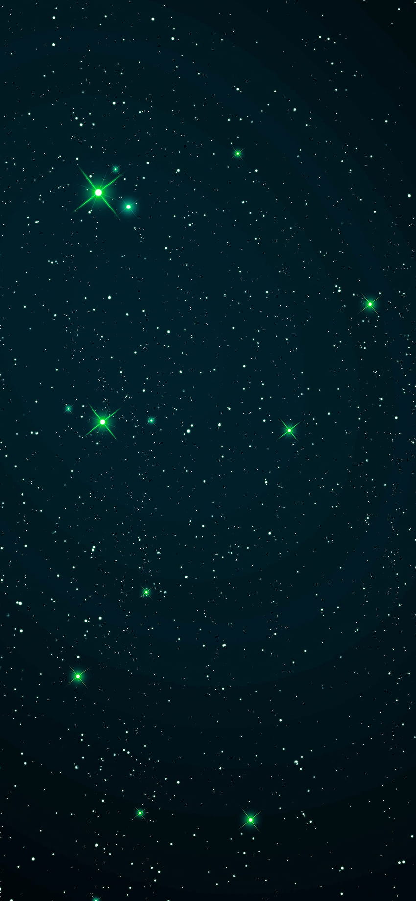 Space Star Night Dark Green, Deep Green HD phone wallpaper