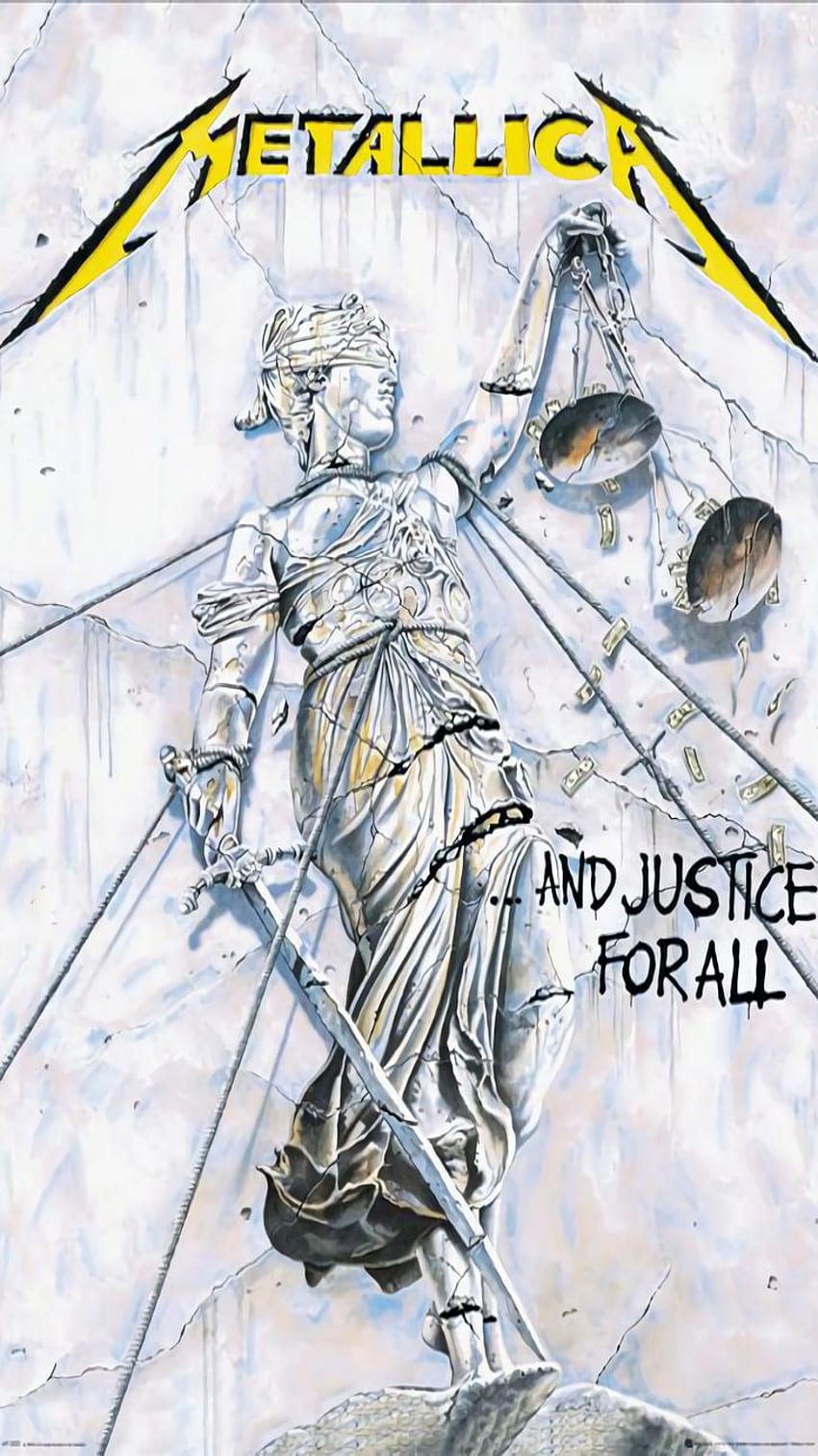 Bandeira Justice For All Metallica Papel de parede de celular HD