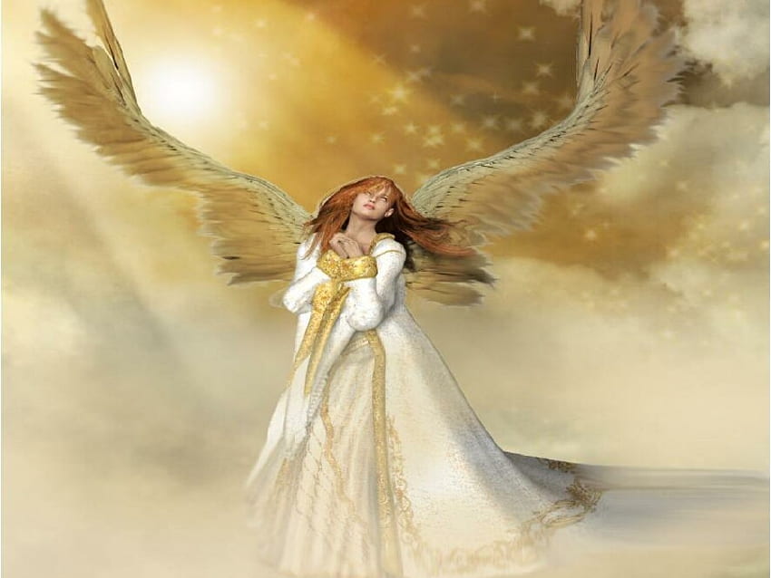 Prayer for an Angels Charge, angels, prayer HD wallpaper