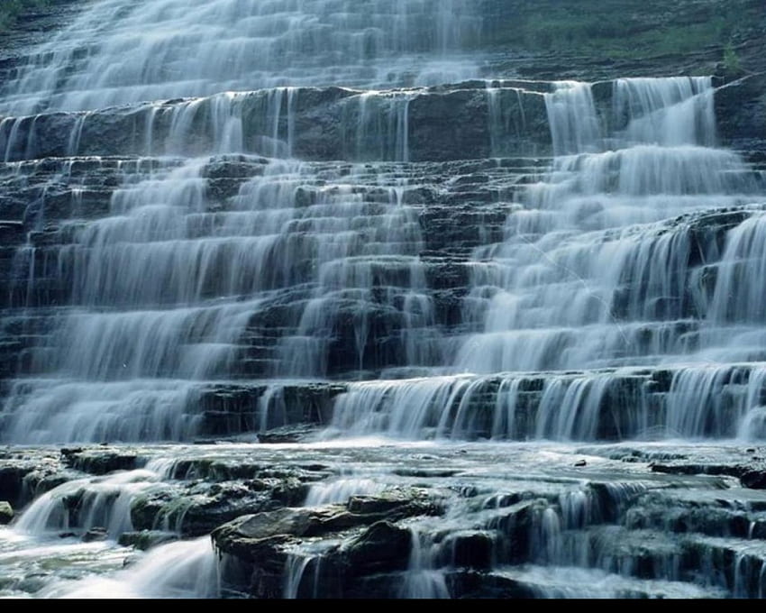 cascades, falls, waterfalls, water HD wallpaper