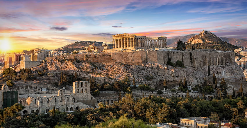 Acrópolis De Atenas, Antigua Atenas fondo de pantalla