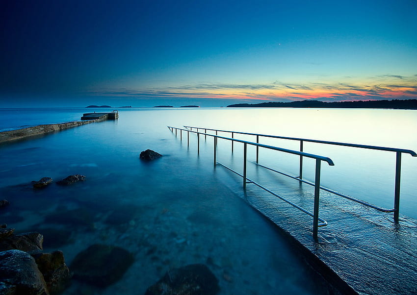 Istra, Croacia, azul, mar adriático, istra, hrvatska, croacia fondo de pantalla