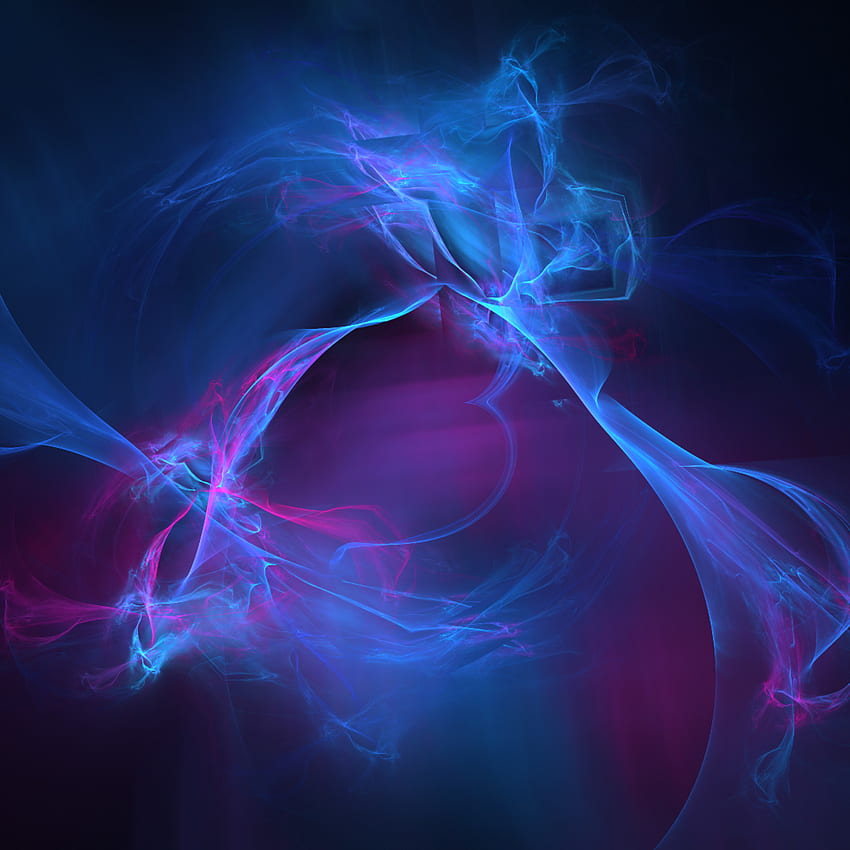 Синя мъглявина Цифрово изкуство Енергия Пламък Плазма Космос iPad Pro Retina Display , , Background и HD тапет за телефон