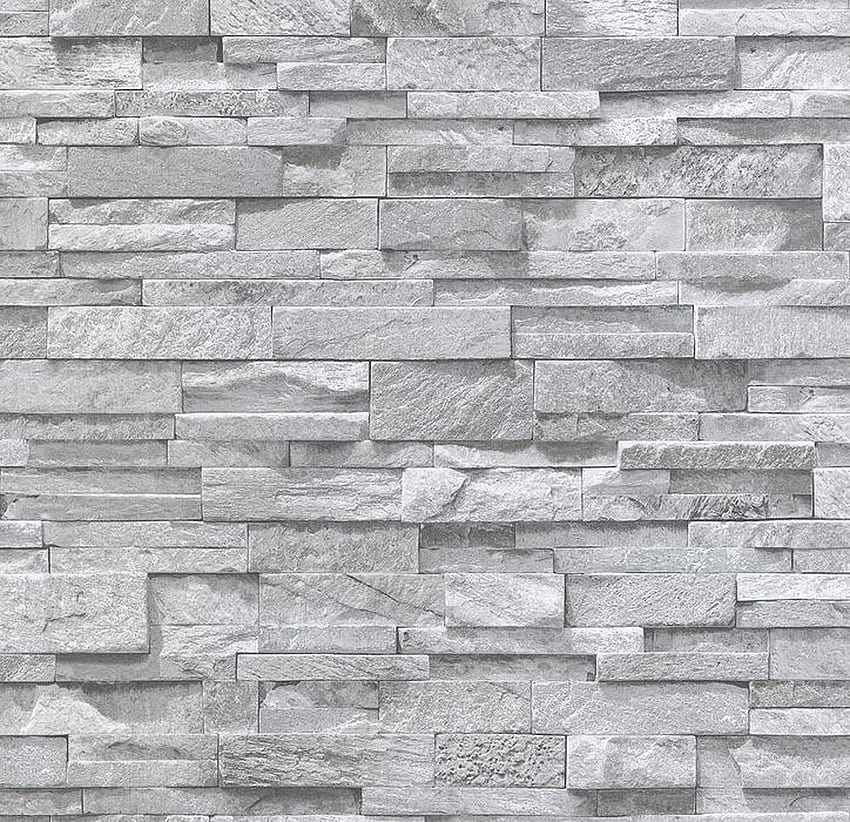Detail tentang Efek 3D Batu Bata Batu Granit Abu-abu Batu Pasir Bertekstur Realistis, Dinding Batu Wallpaper HD