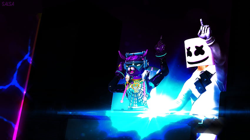 Marshmello & Dj Bop Fortnite Background HD wallpaper | Pxfuel