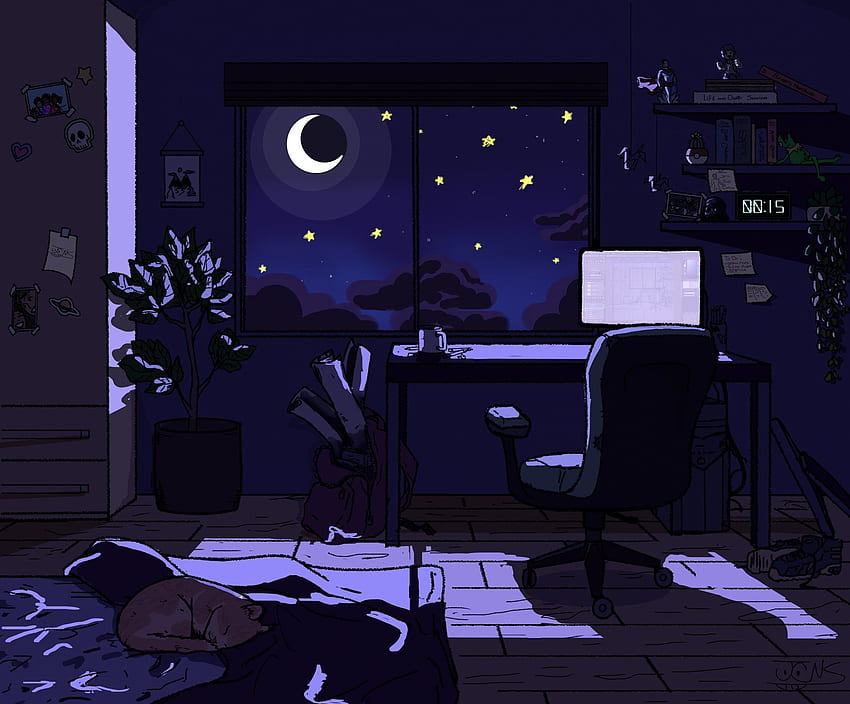 Cozy Place. Anime scenery , Scenery , Night aesthetic, Cozy Night HD wallpaper