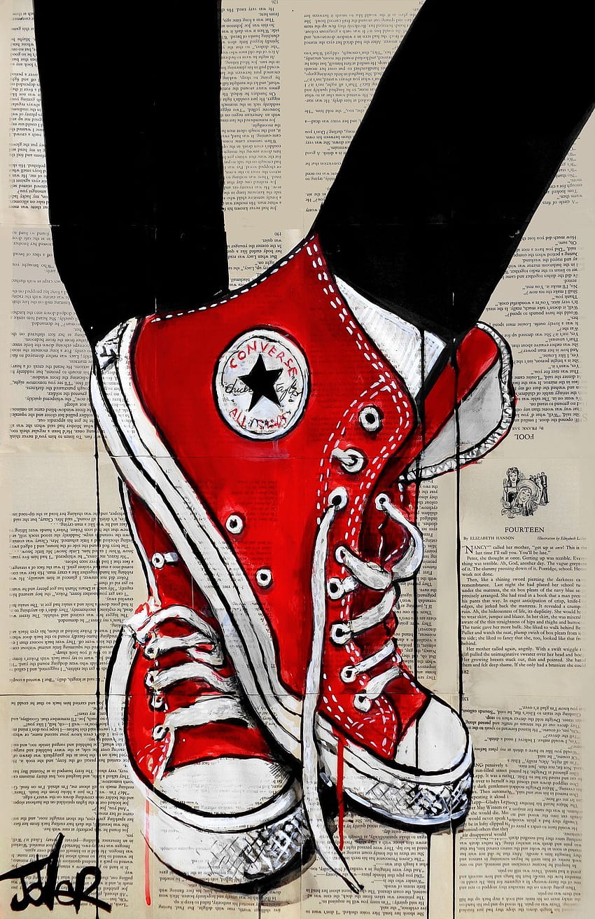 Love Converse, Red Converse HD phone wallpaper
