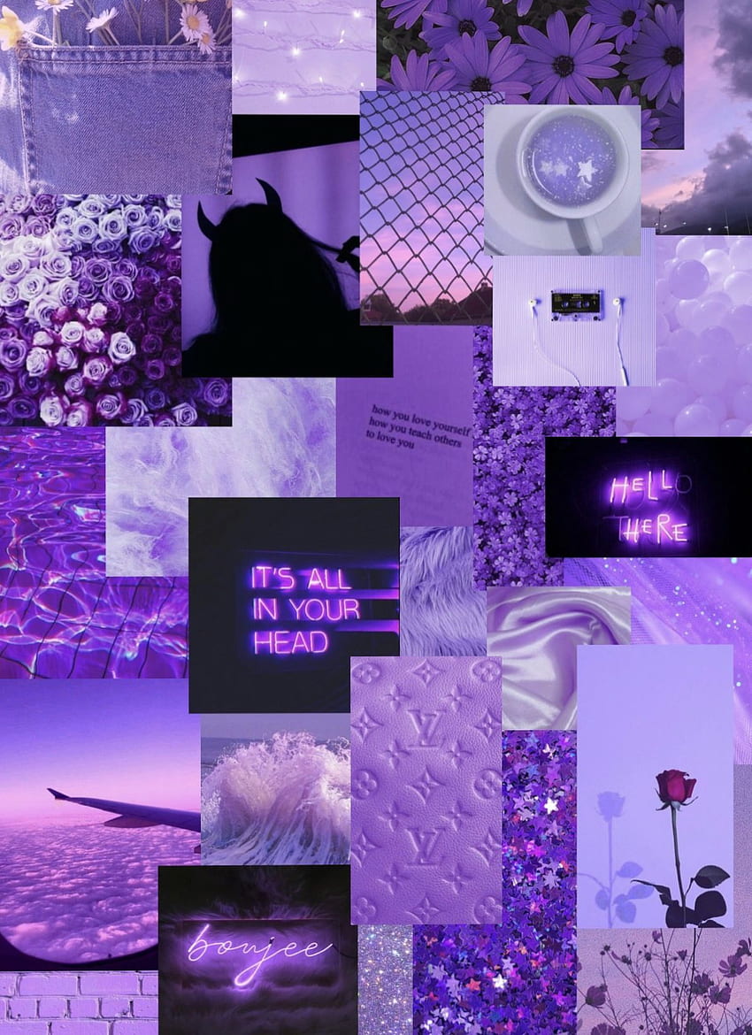 Light purple collage. Design tutorials, Design inspiration, Purple HD ...