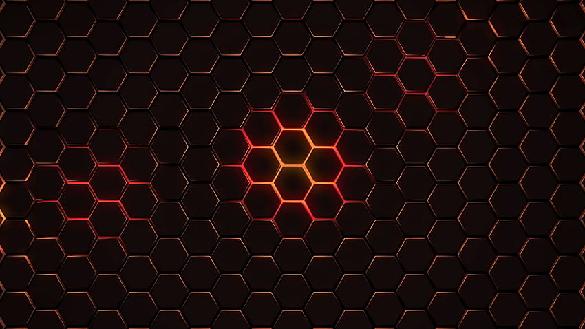 Hexagone, abstrait, géométrie Fond d'écran HD