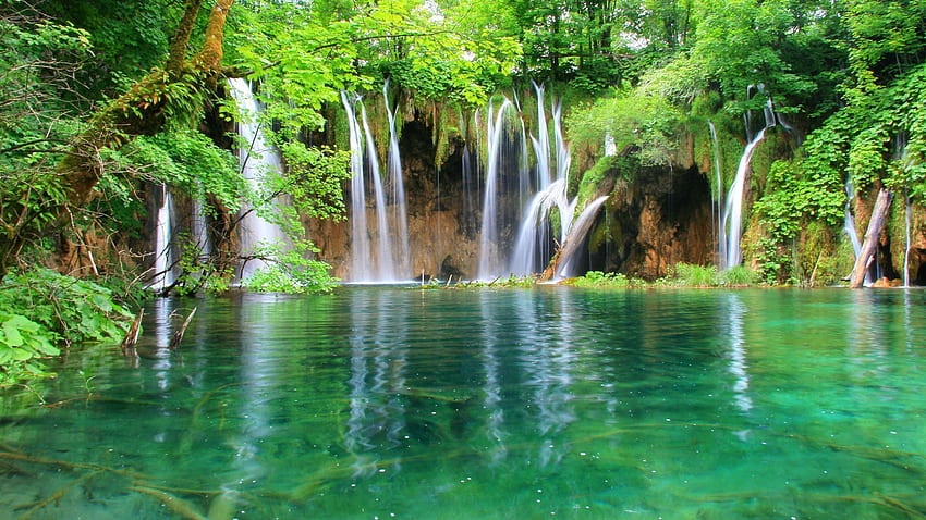Piękny naturalny wodospad - , gify, tło Tapeta HD