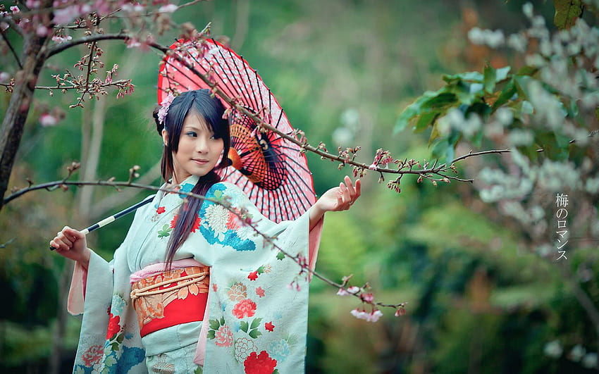 Kimono Wanita Jepang Wallpaper HD