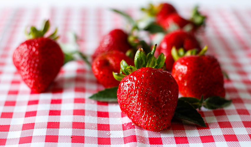 Food, Strawberry, Berry, Ripe, Juicy HD wallpaper