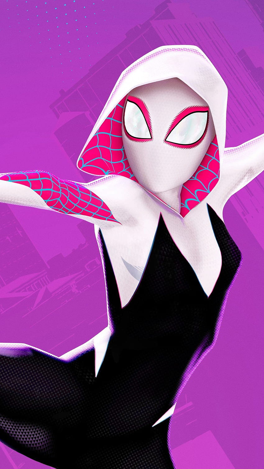 Spider Gwen Stacy ใน Spider Man: Into The Spider Verse วอลล์เปเปอร์โทรศัพท์ HD