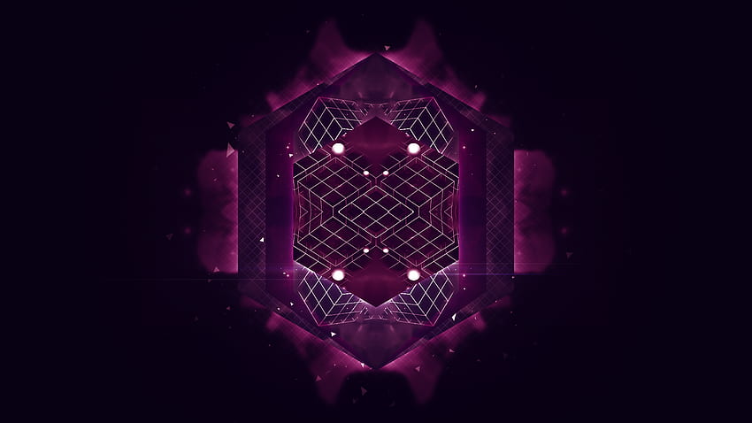 Purple hexagon HD wallpaper
