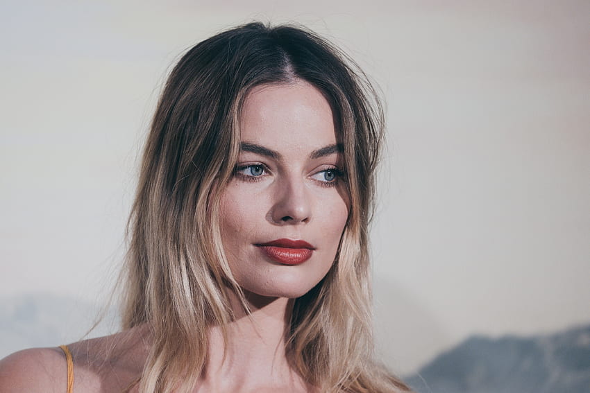 Pretty eyes, Margot Robbie, 2019 HD wallpaper