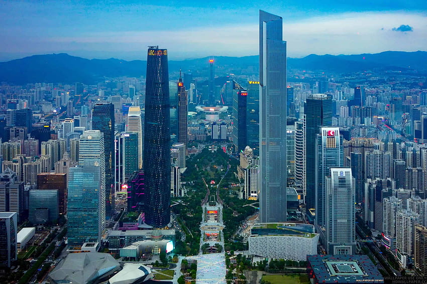 Guangzhou vom Canton Tower, Guangzhou iPhone HD-Hintergrundbild