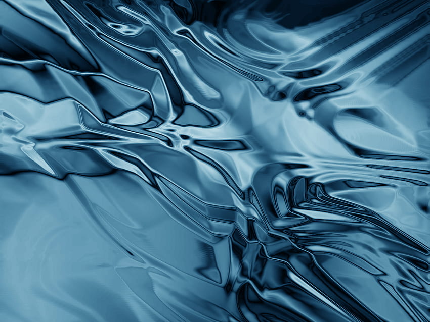 Democratic Blue Liquid Metal - Mai sottovalutare un Crazy, Liquid Chrome Sfondo HD