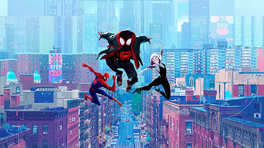 Film Spiderman Into Spider Verse 2018, Spider-Man Into the Spider-Verse Wallpaper HD