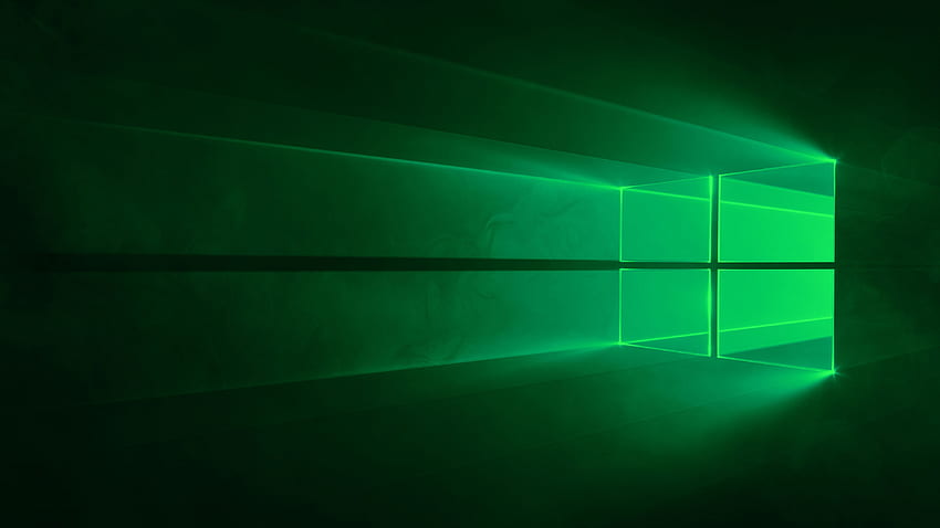 Dark Green, Windows 10 Green HD wallpaper