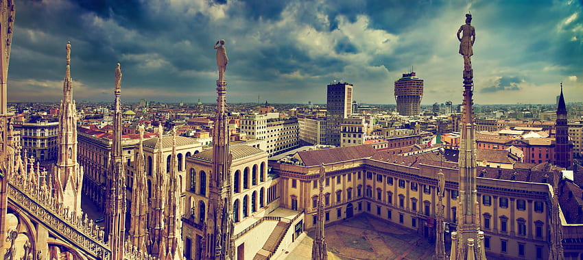 Glimpse Of World's Fashion Capital Stunning Milan, Old City HD wallpaper