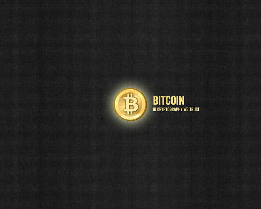 Bitcoin - In Cryptography we trust HD wallpaper