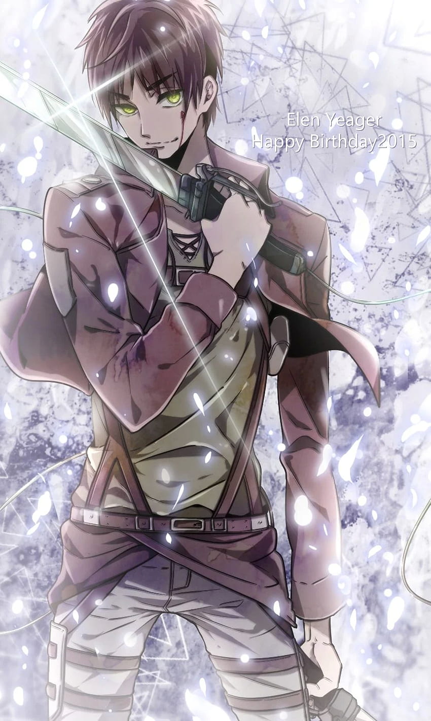 Eren Jaeger (Eren Yeager) - Attack on Titan - Mobile - Zerochan Anime Board, Eren Jaeger Phone HD phone wallpaper