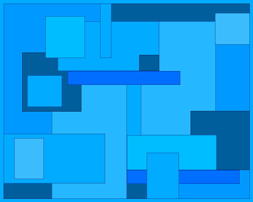 Various Blue Square and Rectangular Shapes, Rectangle HD wallpaper
