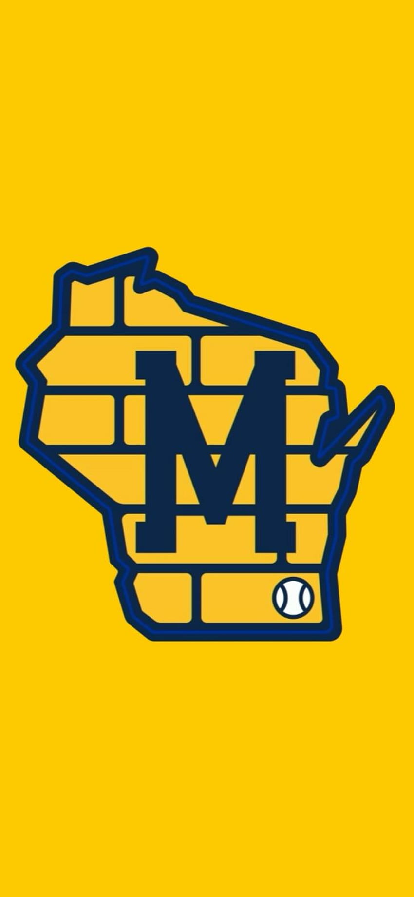 ¡Nuevo logotipo de los Cerveceros de Milwaukee 2020! fondo de pantalla del teléfono