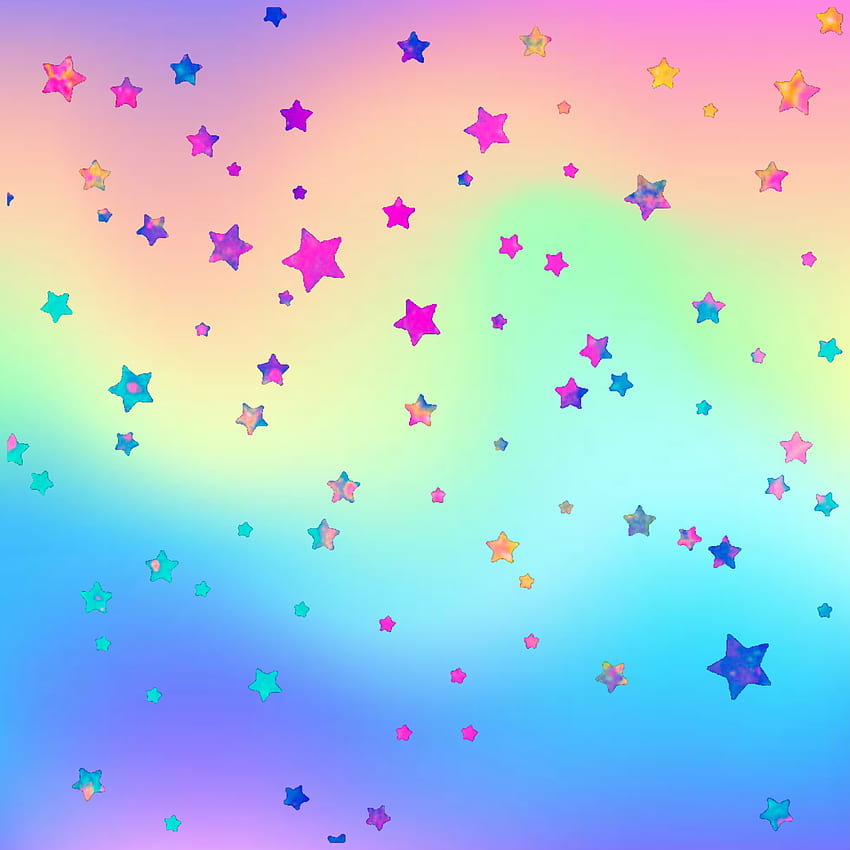 Starry rainbow bg, background, stars, colorful HD phone wallpaper
