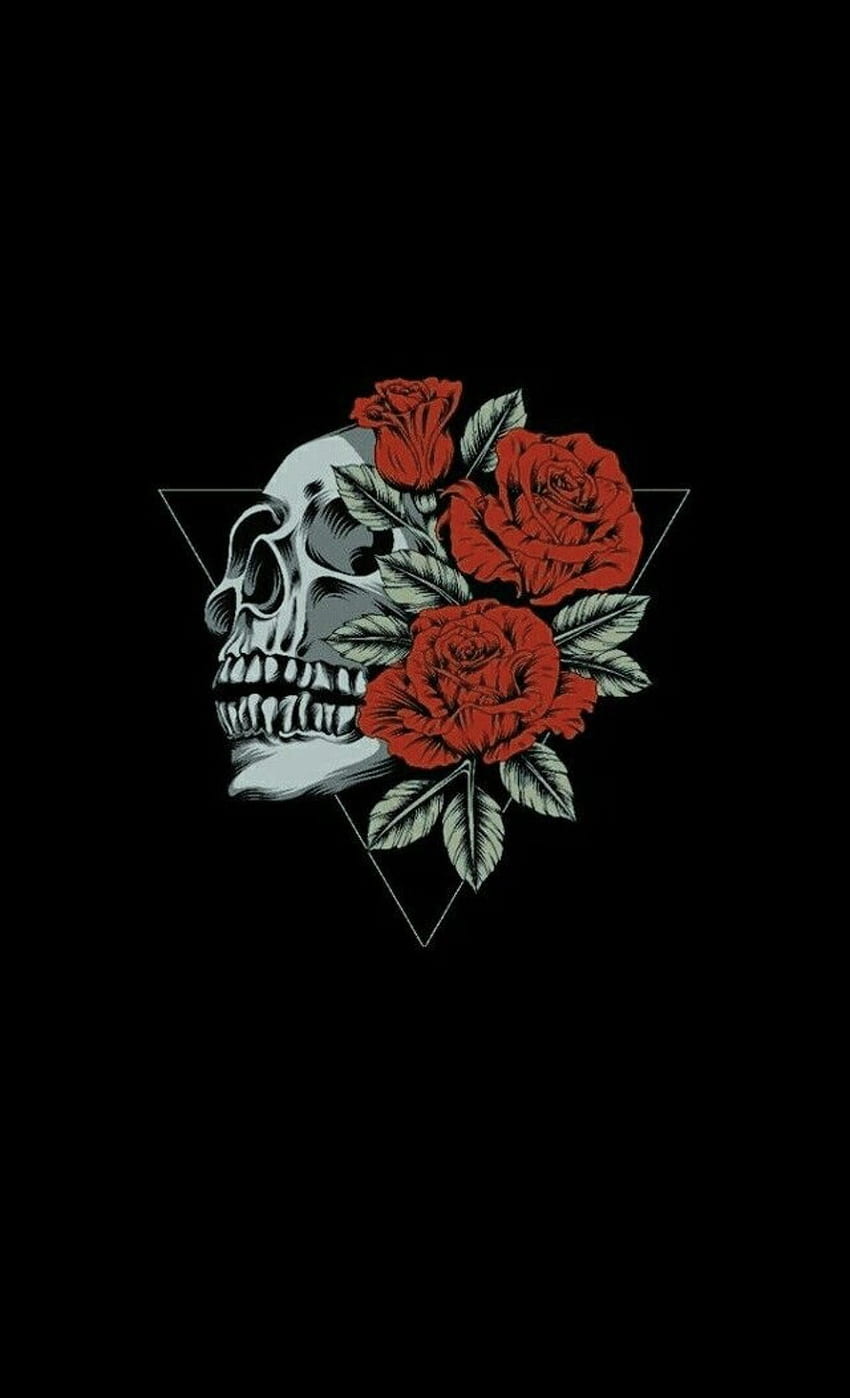 Roses Skull Wallpaper  Download to your mobile from PHONEKY