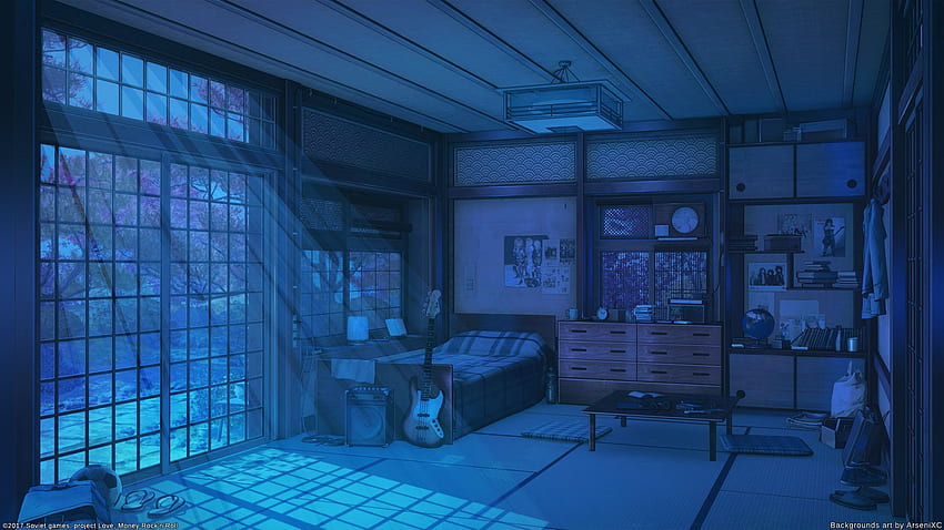 Download Anime Room At Night Wallpaper  Wallpaperscom