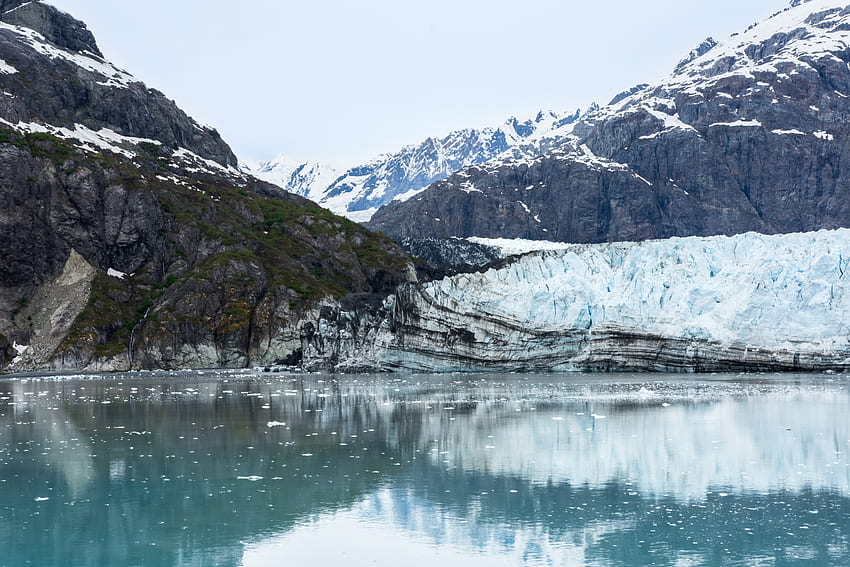 Natur, Spiegelung, Gletscher, Bucht, Alaska, Margerie, Margery HD-Hintergrundbild