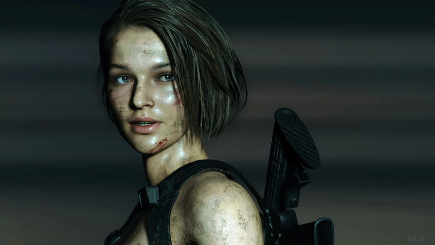 จิล วาเลนไทน์, RE3, Resident Evil 3, Remake, วิดีโอเกม, หน้าจอ โมคา วอลล์เปเปอร์ HD