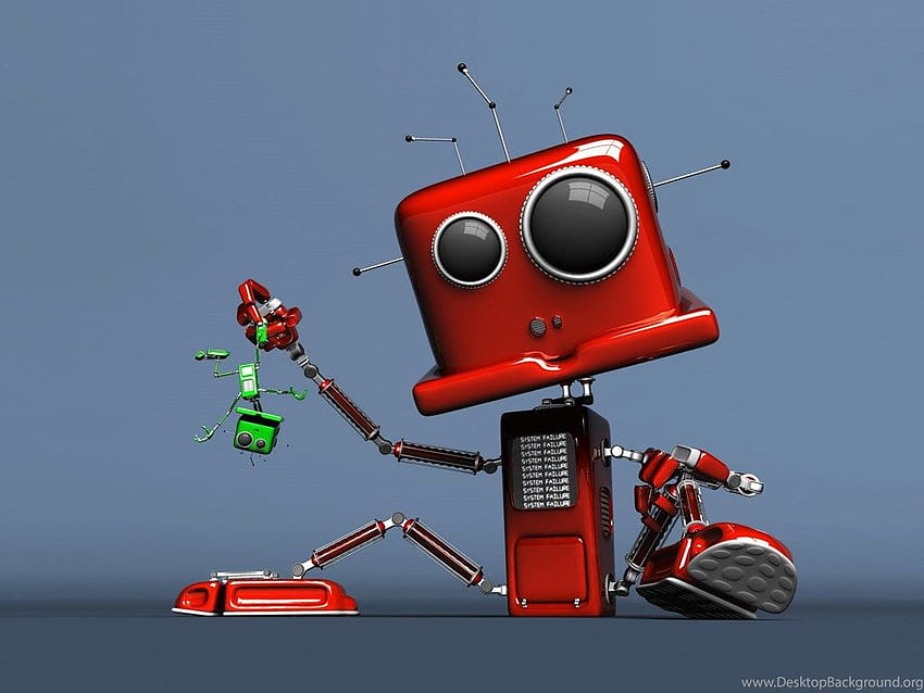 Funny Android Robot Background, Cool Android Robot HD wallpaper