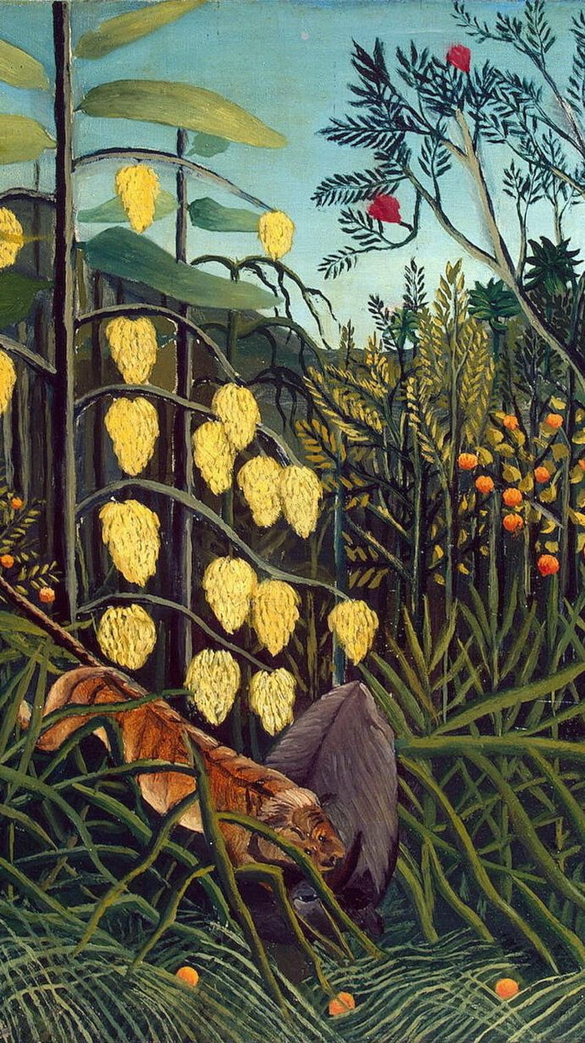 All sizes  Henri Rousseau The repast of the lion detail 1907  Flickr   Photo Sharing  Naive art Painting Henri rousseau