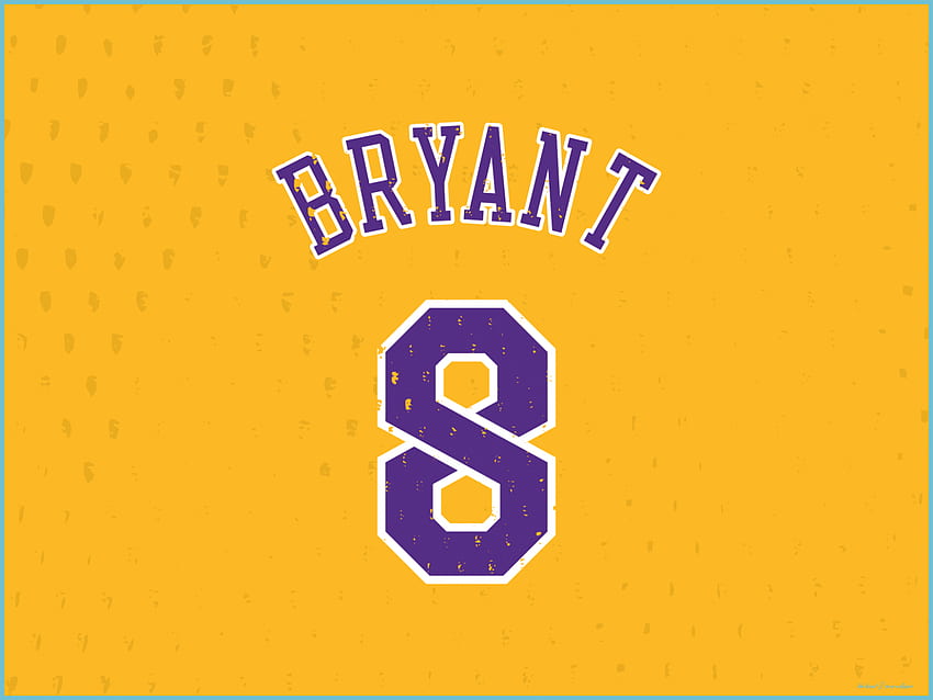 Kobe Jersey-górne tło koszulki Kobe-Kobe Bryant 8 Jersey, Kobe Bryant numer 8 Tapeta HD