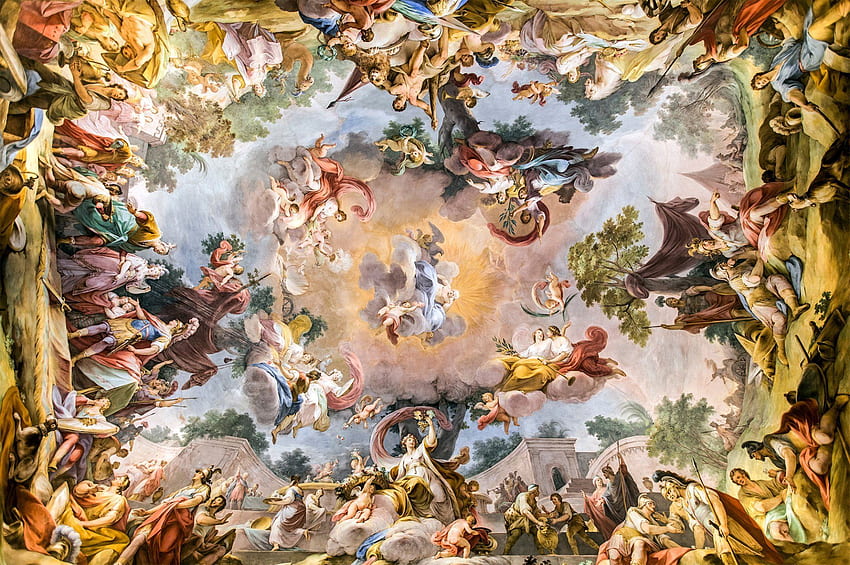 Fine Q Fresco . Best High Resolution, Michelangelo Painting HD wallpaper |  Pxfuel