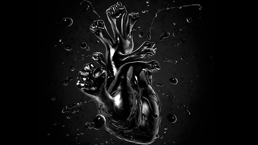 Black Hearts . Easy Crafts Jewelry, Real Heart HD wallpaper