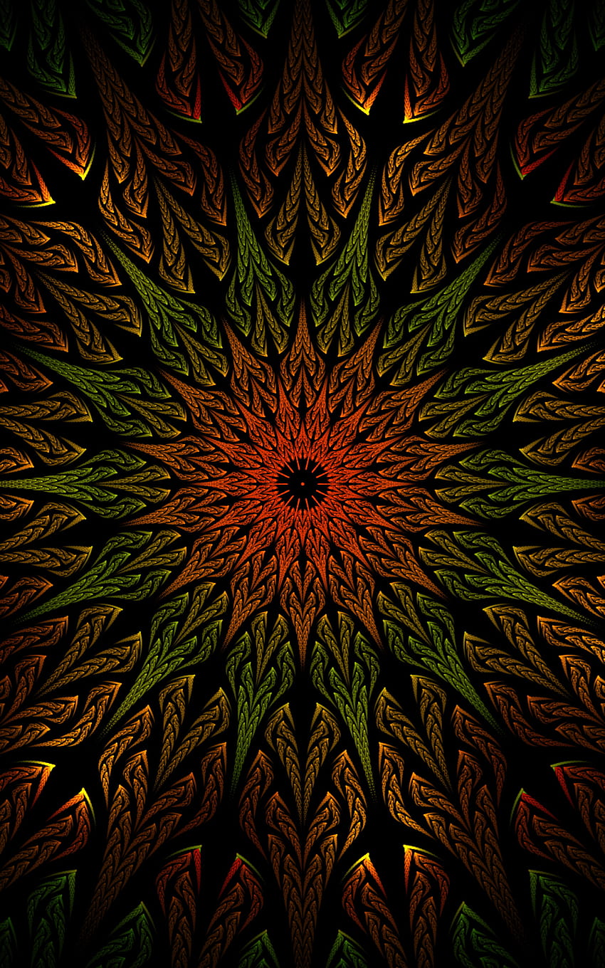 Fraktal, Mandala, Muster, Ornament HD-Handy-Hintergrundbild
