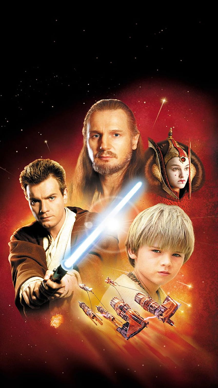 Star Wars: Episode I - The Phantom Menace (1999) Phone . Moviemania. Star wars episodes, Star wars movies posters, Star wars memes HD phone wallpaper