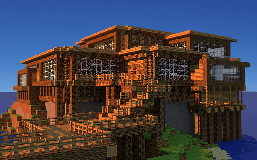 Minecraft Casa, Construcción De Casas fondo de pantalla | Pxfuel