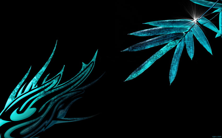 Stammes-Pflanzen, blau, Stammes-, Pflanzen HD-Hintergrundbild