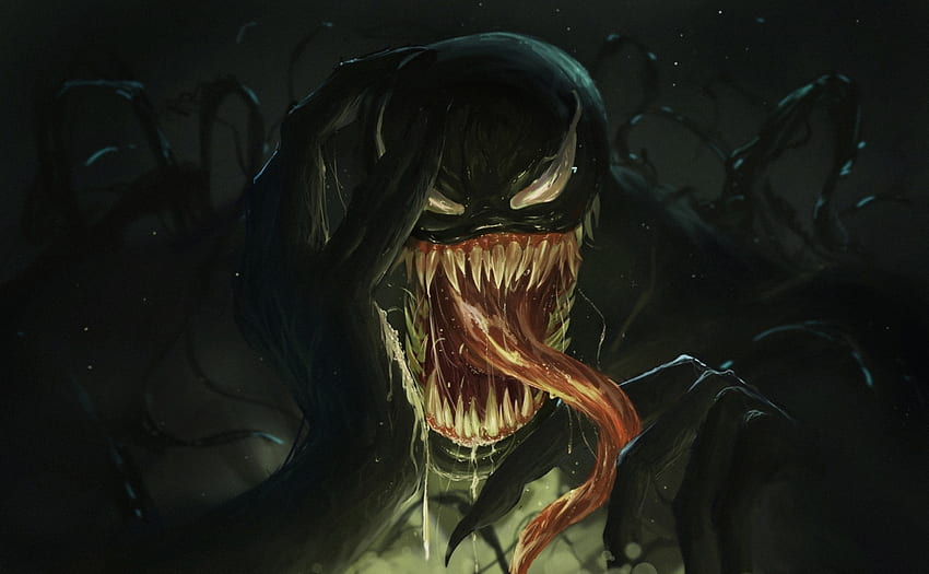 Karanlık, süper kahraman, kötü adam, Venom HD duvar kağıdı