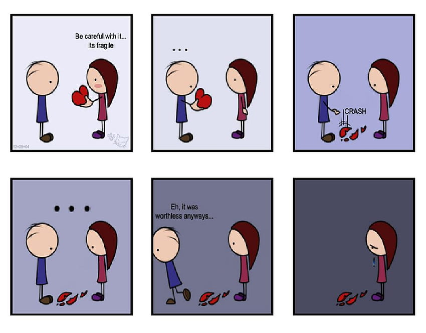 broken heart comic