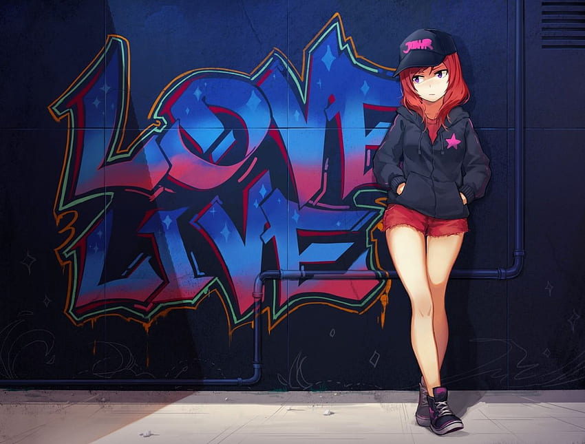 Topi Grafiti Lucu Love Live School Idol Project Nishikino - Love Wallpaper HD