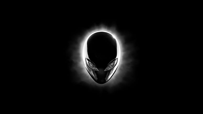 Alienware Eclipse Head (Black) U HD wallpaper