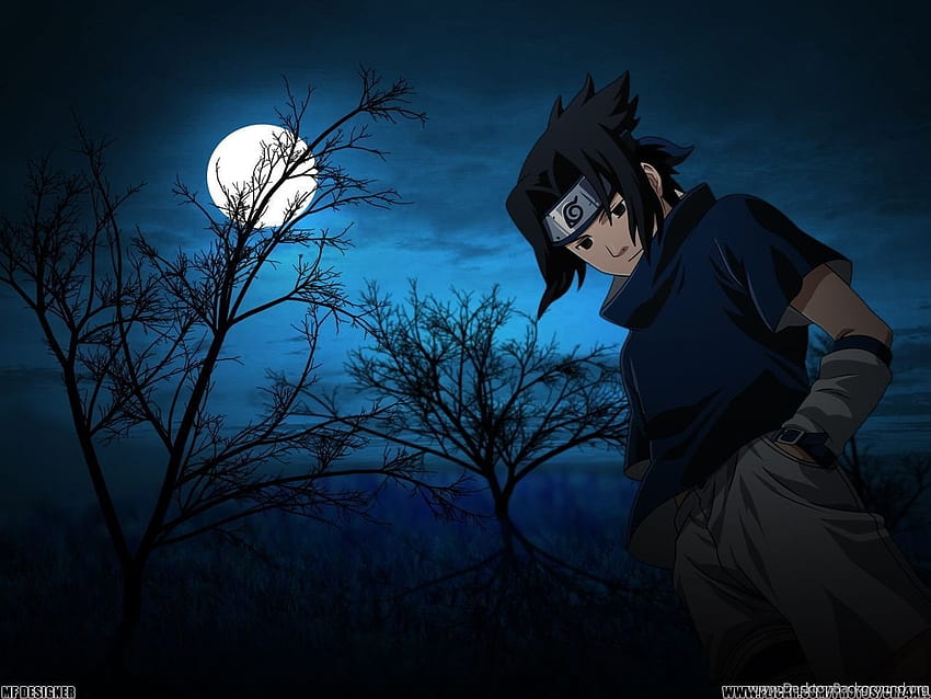 Uchiha Sasuke da solo di notte sullo , cattivo Sasuke Sfondo HD