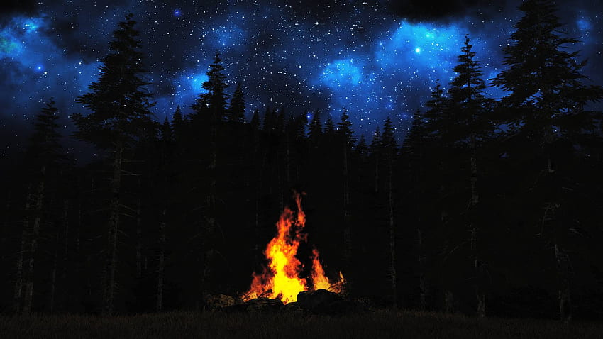 Campfire Background HD wallpaper